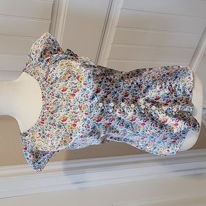 Satin short sleeve blouse